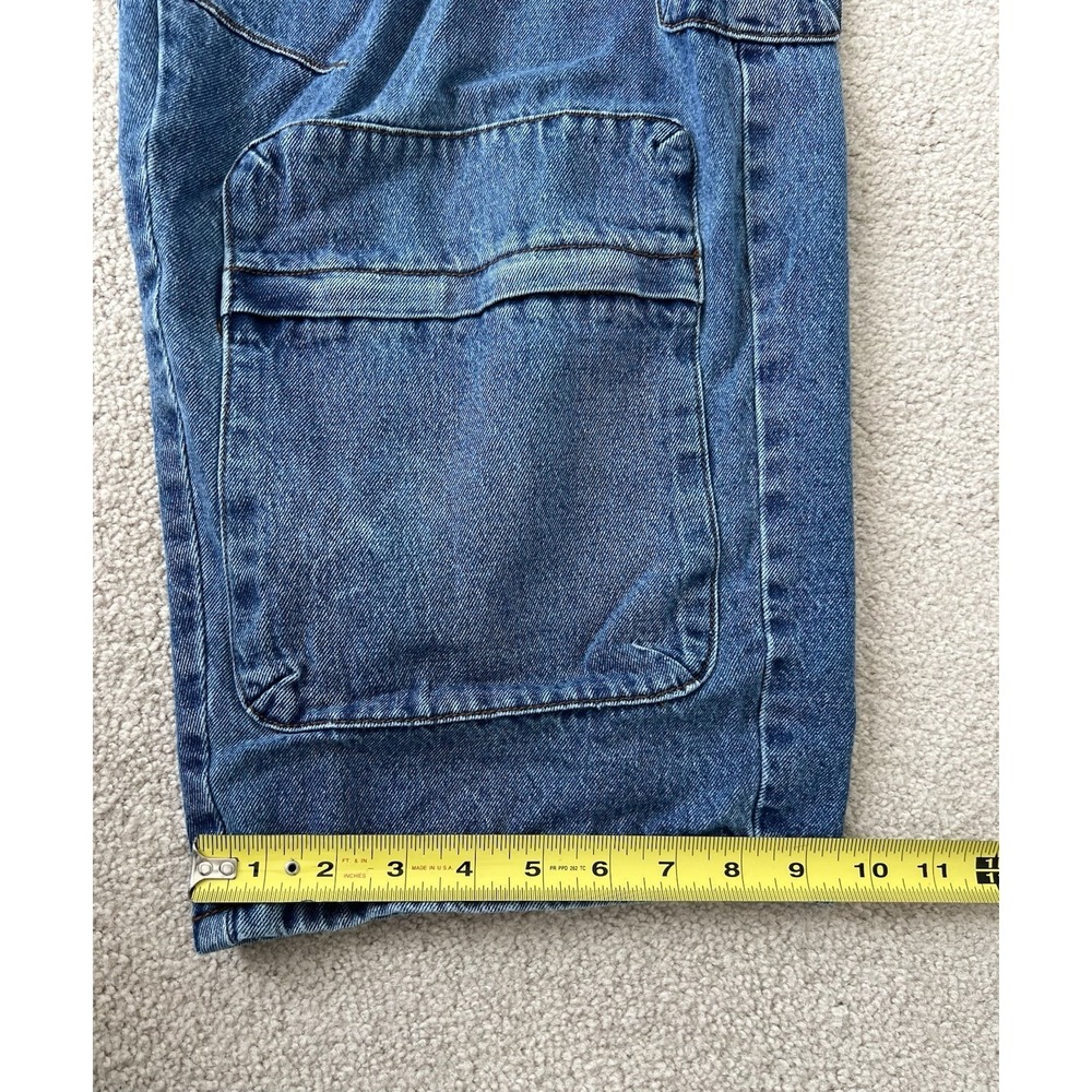 BDG Urban Outfitters Cargo Wide Leg Utility Skate Pants Women's Jean Blue 31 Y2K - Picture 11 of 11